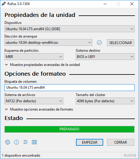 Gestor de paquetes de Ubuntu actualizando el sistema
