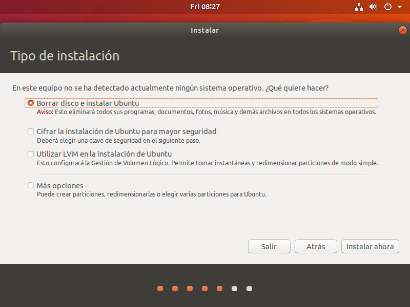 Proceso de instalación de Ubuntu Linux paso a paso